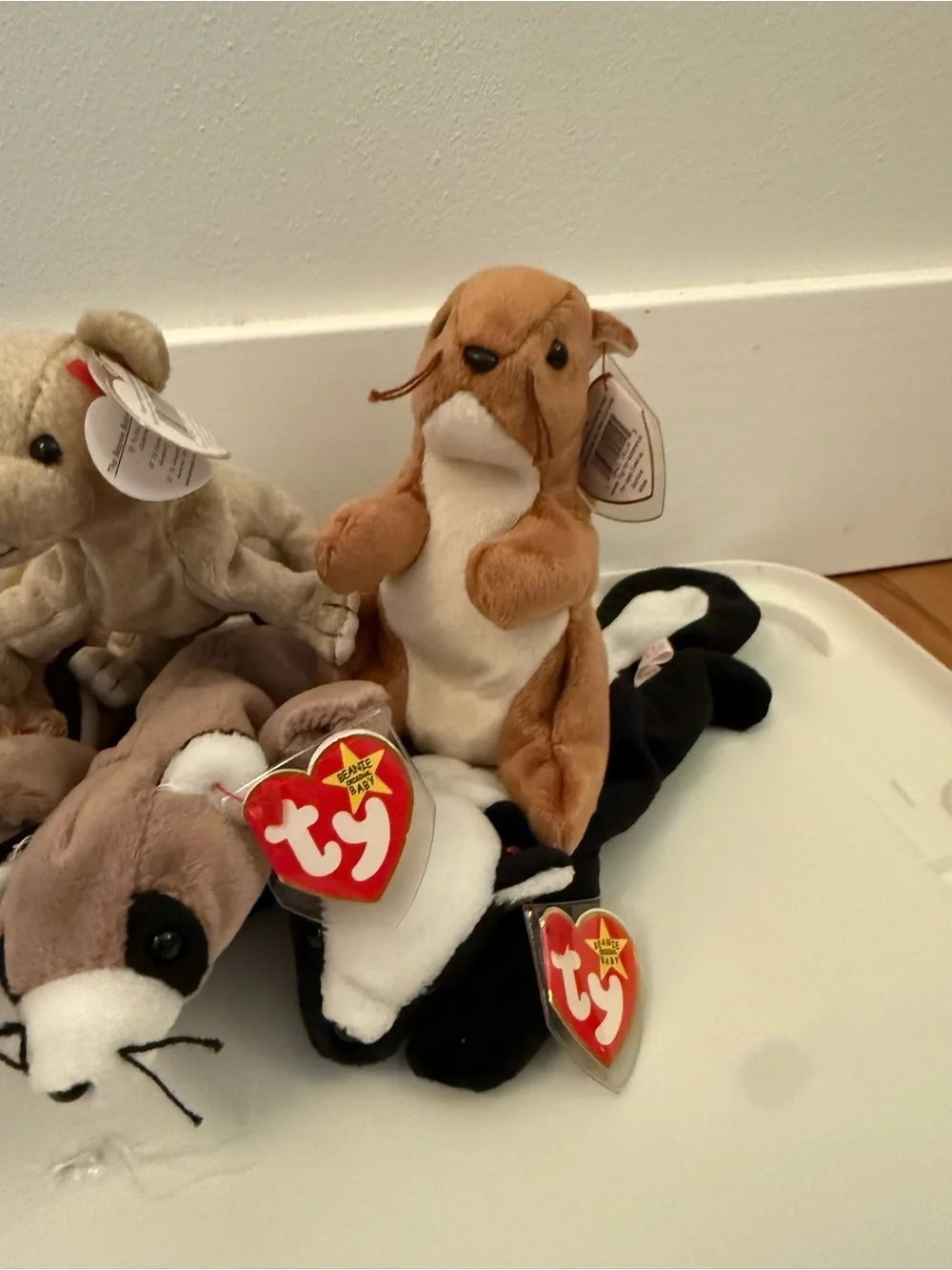 NWT Vintage Ty Beanie Babies Bundle of (8) Woodland Creatures Forest Animals
